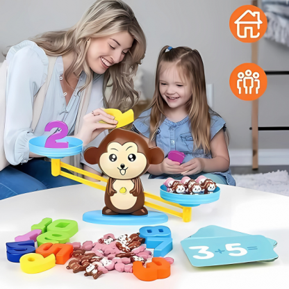 Μαθηματικό παιχνίδι για παιδιά COOL MONKEY (σετ 65 τεμαχίων)