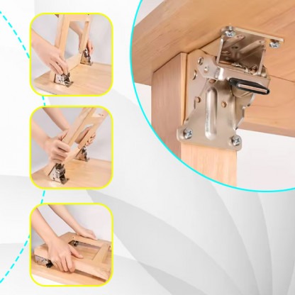4x Πτυσσόμενη βάση με κλείδωμα ασφαλείας – FoldSafe