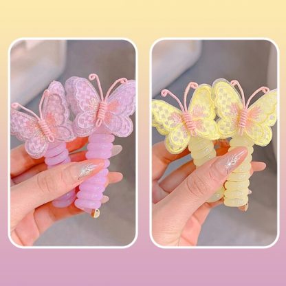 Butterfly Elastic Hair Band (4 πακέτο)